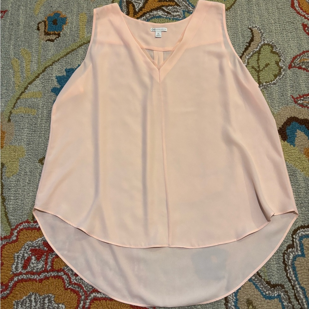 Cato Light Peach Sleeveless Blouse
